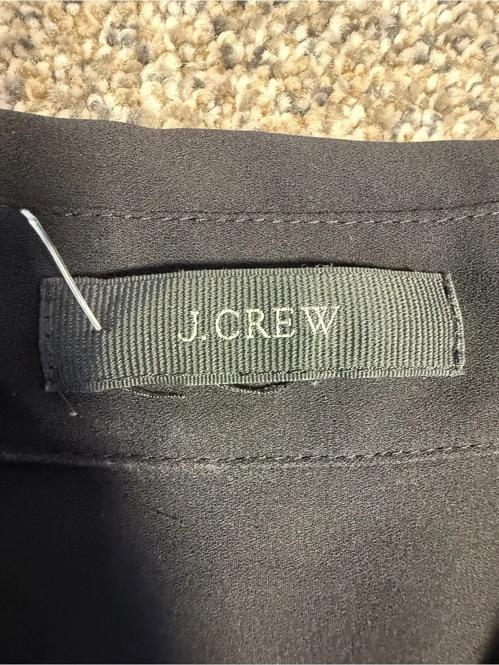 J. Crew Black Sheer Blouse